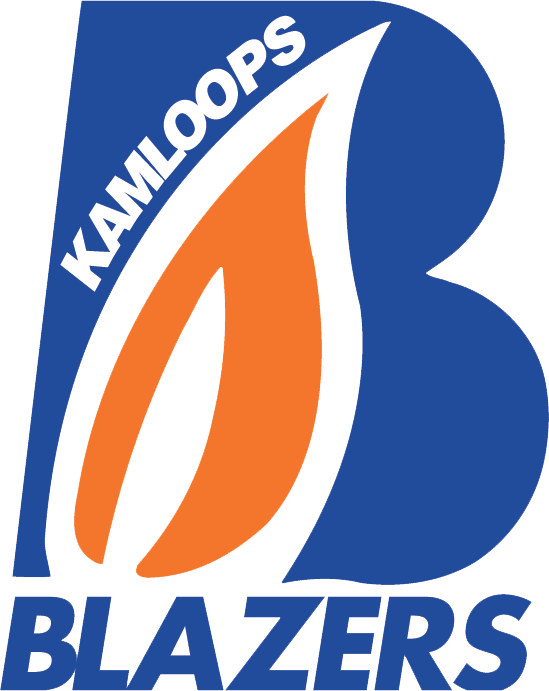 kamloops blazers 1987-2005 primary logo iron on heat transfer...
